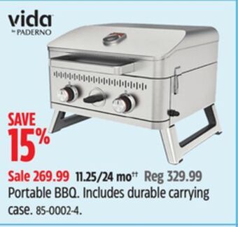 Canadian Tire Vida by paderno portable bbq offer