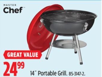 Canadian Tire Master chef 14 portable grill offer