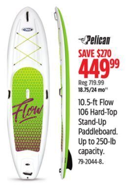 Canadian Tire Pelican 10.5-ft flow 106 hard-top stand-up paddleboard offer