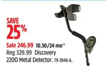 Canadian Tire Discovery 2200 metal detector offer