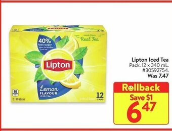 Walmart Lipton Iced Tea offer