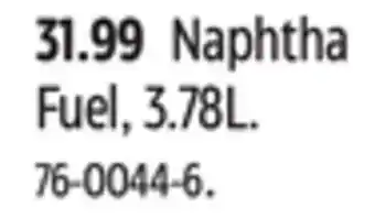 Canadian Tire Coleman naphtha fuel, 3.78l offer