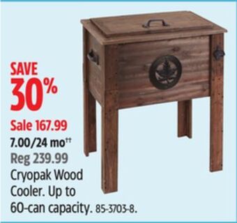 Canadian Tire Cryopak wood cooler offer