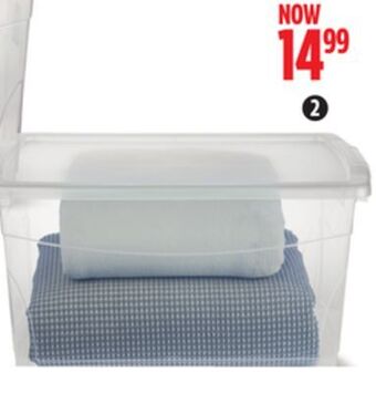 Canadian Tire Type a 50l clarity storage container offer