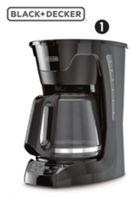 Canadian Tire Black + decker 12-cup drip coffeemaker offer