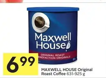 Foodland Maxwell house original roast coffee offer