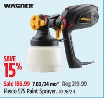 Canadian Tire Wagner flexio 575 paint sprayer offer