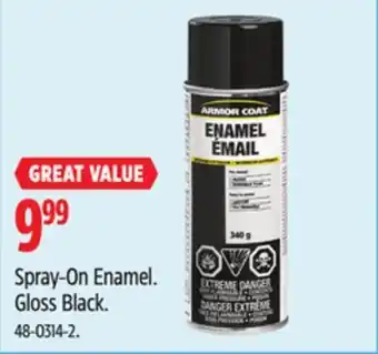 Canadian Tire Armor coat spray-on enamel offer