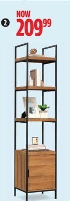 Canadian Tire Canvas robson 4-tier metal frame narrow bookcase offer