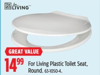 Canadian Tire For living plastic toilet seat, round offer