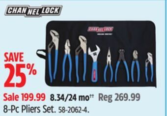 Canadian Tire Channellock 8-pc pliers set offer