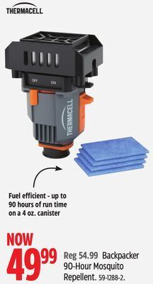 Canadian Tire Thermacell backpacker 90-hour mosquito repellent offer