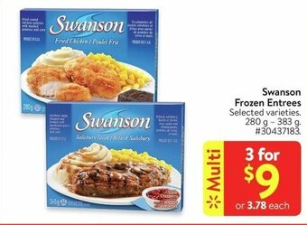 Walmart Swanson Frozen Entrees offer