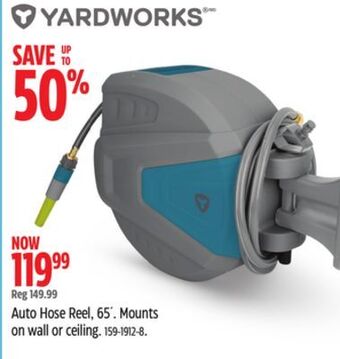 Canadian Tire Yardworks auto hose reel, 65´ offer