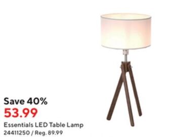 Staples Union & scale essentials led table lamp offer