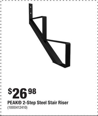 Home Depot Peak® 2-step steel stair riser offer