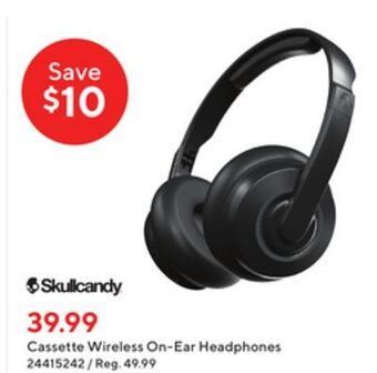 Staples Skullcandy cassette wireless on-ear headphones offer