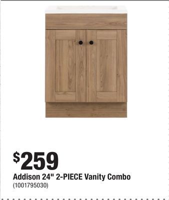 Home Depot Addison 24 2-piece vanity combo offer