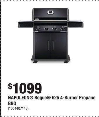 Home Depot Napoleon® rogue® 525 4-burner propane bbq offer
