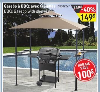Sushi Shop Bbq. gazebo with shelves offer