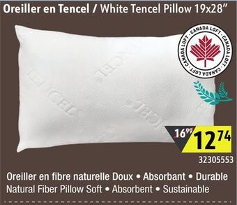 Sushi Shop White tencel pillow 19x28 offer