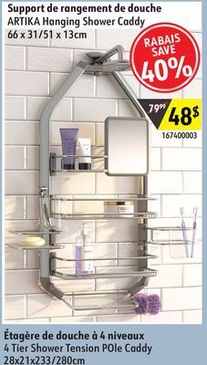 Sushi Shop Artika hanging shower caddy offer