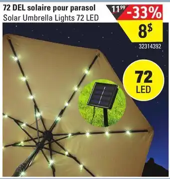 Sushi Shop Solar umbrella lights 72 led offer