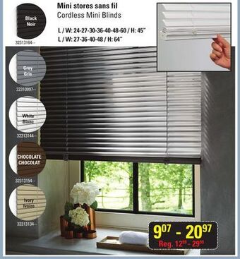 Sushi Shop Cordless mini blinds offer