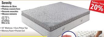 Sushi Shop • 13 mattress • euro pillow top • memory foam • pocket coil offer
