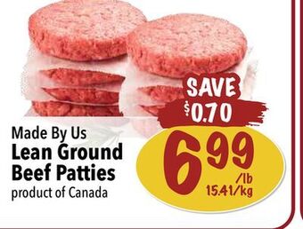 Farm Boy Made by us lean ground beef patties offer