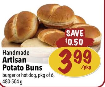 Farm Boy Handmade artisan potato buns offer