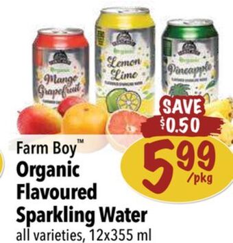 Farm Boy Farm boy™ organic flavoured sparkling water offer