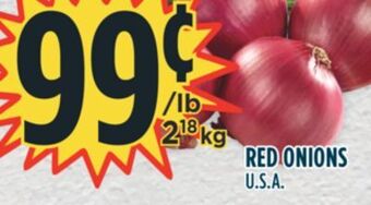 Marché Adonis Red onions offer