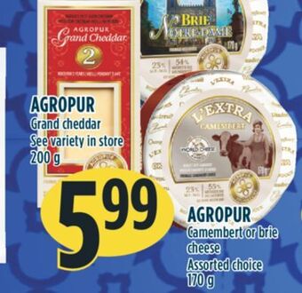 Marché Adonis Agropur grand cheddar offer