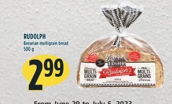 Marché Adonis Rudolph bavarian multigrain bread offer