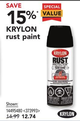 RONA Krylon rust paint offer