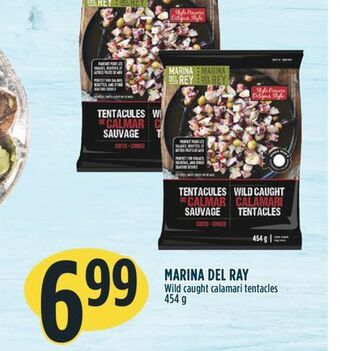 Marché Adonis Marina del ray wild caught calamari tentacles offer