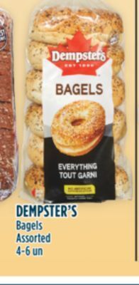 Marché Adonis Dempster's bagels offer