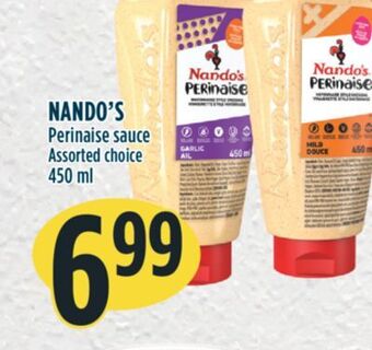 Marché Adonis Nando's perinaise sauce offer