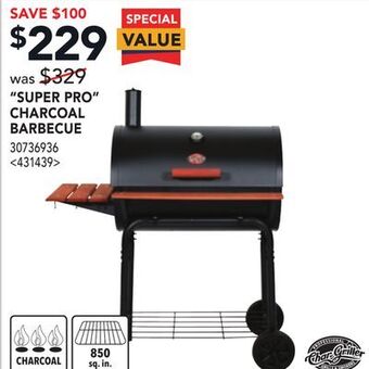 RONA Super pro charcoal barbecue offer
