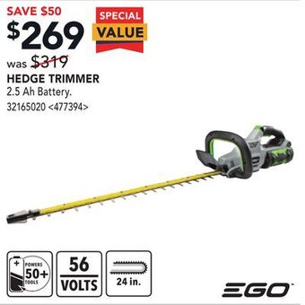 RONA Ego hedge trimmer offer
