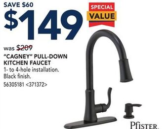 RONA Cagney pull-down kitchen faucet offer