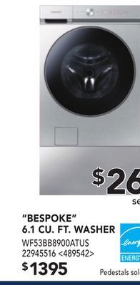 RONA Samsung bespoke 6.1 cu. ft. washer offer
