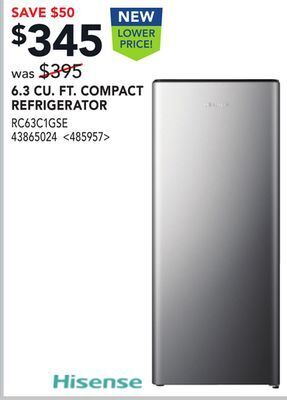 RONA Hisense 6.3 cu. ft. compact refrigerator offer