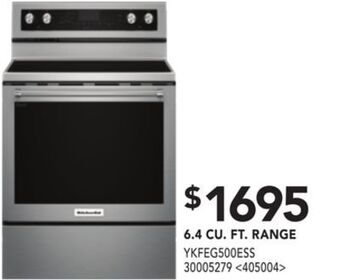 RONA Kitchenaid 6.4 cu. ft. range offer