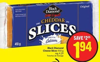 FreshCo Black diamond cheese slices 410 g offer