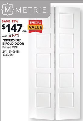 RONA Metrie riverside bifold door offer