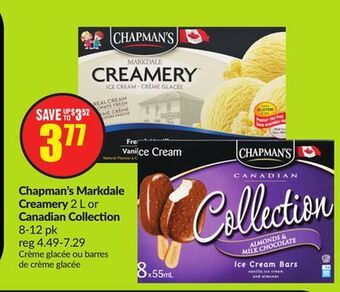 FreshCo Chapman's markdale creamery 2 l or canadian collection 8-12 pk offer