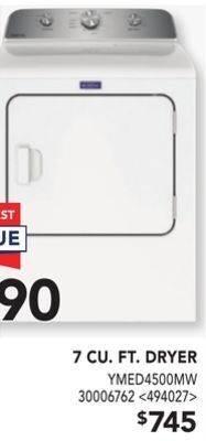 RONA Maytag 7 cu. ft. dryer offer