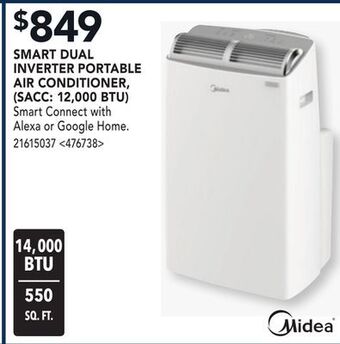 RONA Midea smart dual inverter portable air conditioner (sacc: 12,000 btu) offer